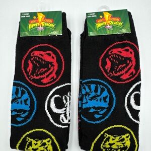 Mighty Morphin Power Rangers Socks‎ SET Socks 90s Y2K Inspired NEW